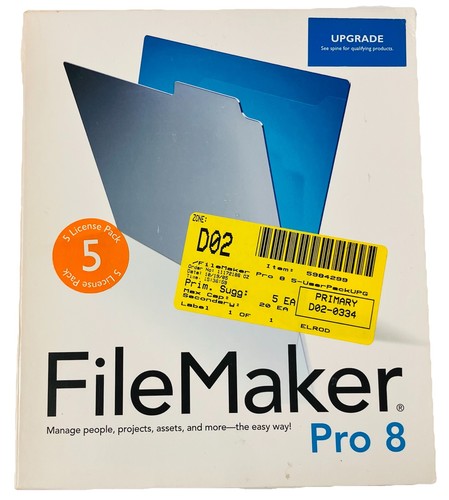 Filemaker pro aggiornamento - filemaker, 8