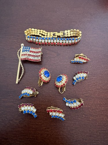 Lotto gioielli vintage strass