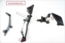 pedane pilota con leva cambio leva freno astina e uni SWM Gran Milano 440 15 16