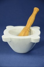 White marble mortar Carrara 20