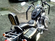 YAMAHA VIRAGO XV 750 XV 1100 SERBATOIO PELLE copertura pannello cinghia chap reggiseno bavaglino