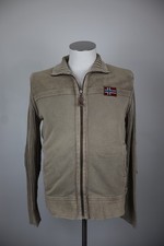 NAPAPIJRI MAGLIONE CON ZIP COTONE UOMO Tg. S MAN COTTON SWEATER CASUAL VINTAGE
