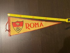 AS ROMA CALCIO BANDIERINA GAGLIARDETTO UFFICIALE PENNANT WIMPEL FOOTBALL