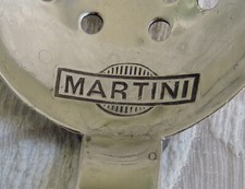 Martini Coppia Cucchiai cocktail rompi ghiaccio dentellato e forato U. Grassano