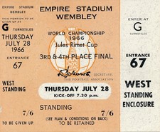 BIGLIETTO: WORLD CUP 1966 3°