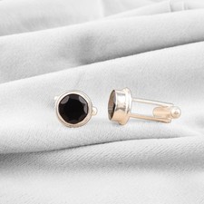 Gemelli argento sterling onice