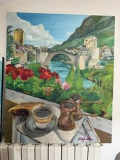 Quadro olio tela stari - su, "stari