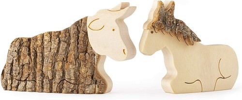 Statuine asino bue per - bue, set