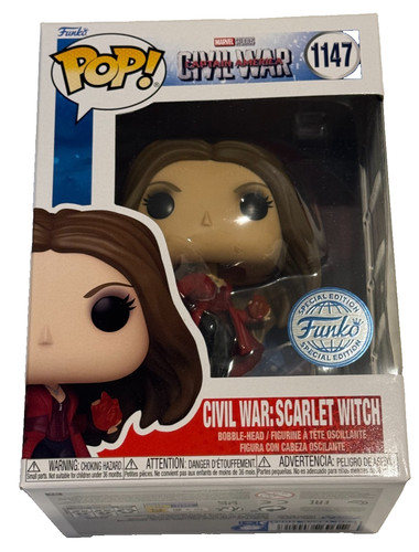 Funko pop civil - war:, scarlet