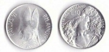 1966 Vaticano Lire 10 Anno IV