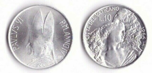 1966 vaticano lire anno - vaticano, iv