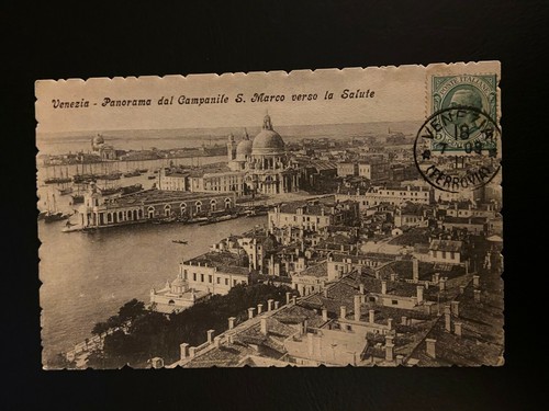 1909 venezia cartolina - in,