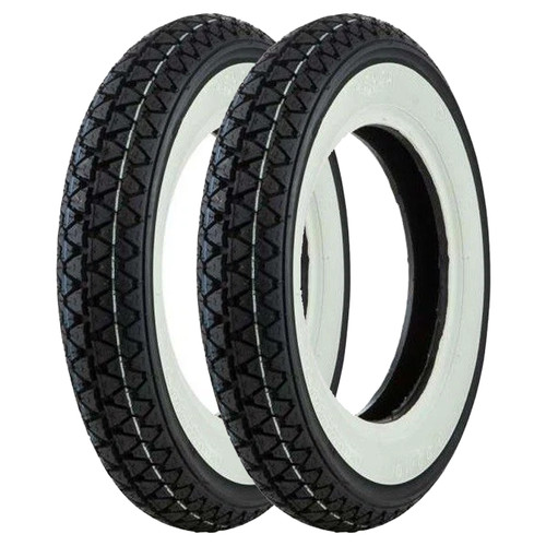 Coppia gomme fascia bianca - gomme,