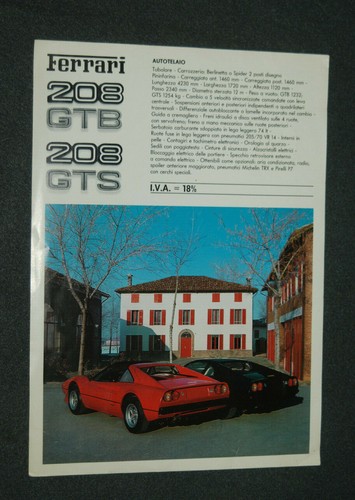 Brochure originale ferrari - originale,