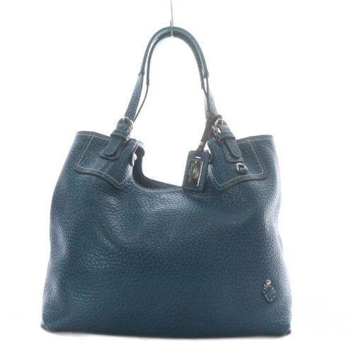 Borsa pelle blu - pelle,