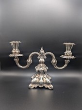 Portacandele/candelabro a 2 luci in argento 800 - Malmö Svezia 1955