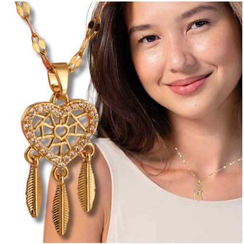 Collana dorata acciaio - collana, dorata,