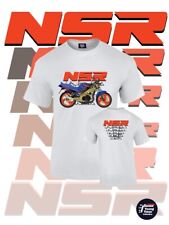 honda nsr 125 BLU t-shirt COMUNICARE LA TAGLIA CON UN MESSAGGIO