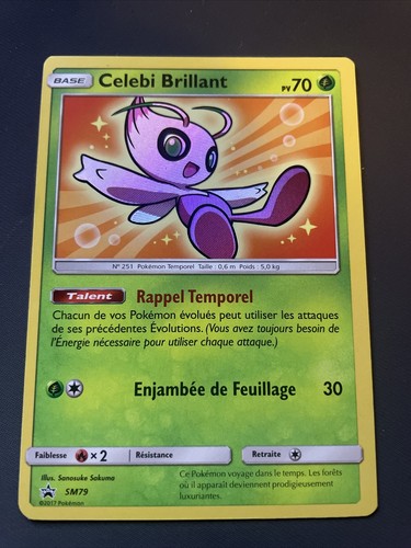 Celebi brillant pokemon sm79 - brillant,
