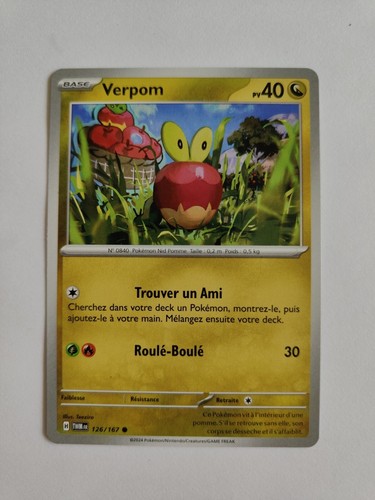 Carte pokémon verpom - carte,