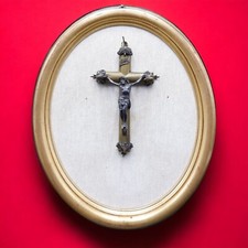 ANTIQUE CRUCIFIX CHRIST FIRST