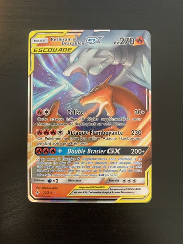 Carte pokémon reshiram et - pokémon,