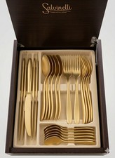 Set Posate Oro 24 Pezzi