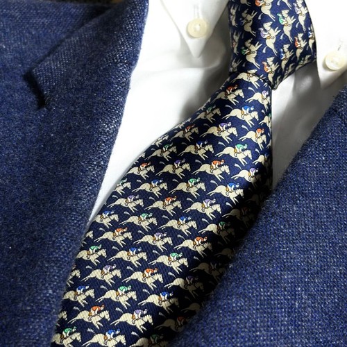 Cravatta hermes modello navy - cravatta,