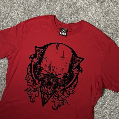 Y2k tribal gear skull graphic - y2k,