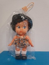 '70s-'80s bambolina capelli neri come nuova doll poupee puppen muneca morena new