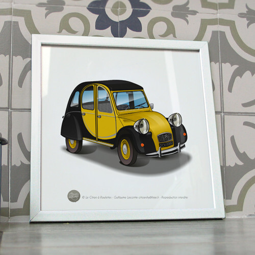 Poster citroen 2cv charleston
