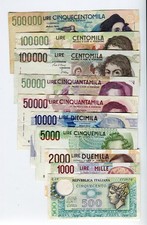 Banconote Serie completa