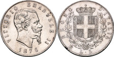 MONETA Italia 5 Lire 1876 R