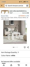 Tavolino laccato ikea 55x55cm - tavolino,