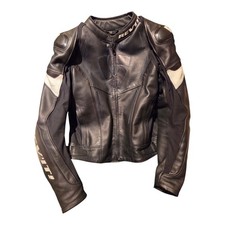 GIACCA MOTO REV'IT REVIT GLIDE PELLE Taglia 50, Con Gilet E Protezioni Liv 2 