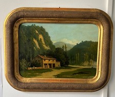Quadro olio su metallo, autore