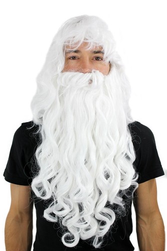Parrucca barba babbo natale - &,