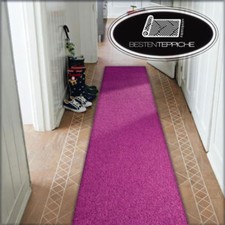 Moderno Runner Lilla Tappeto Corridoio Larghezza 110, 120, 130cm Tappeti