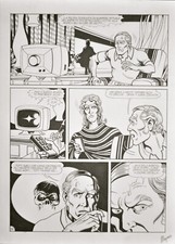 Magnus tavola originale Vendetta macumba n. 50 - 1979 autografata cm. 40x29