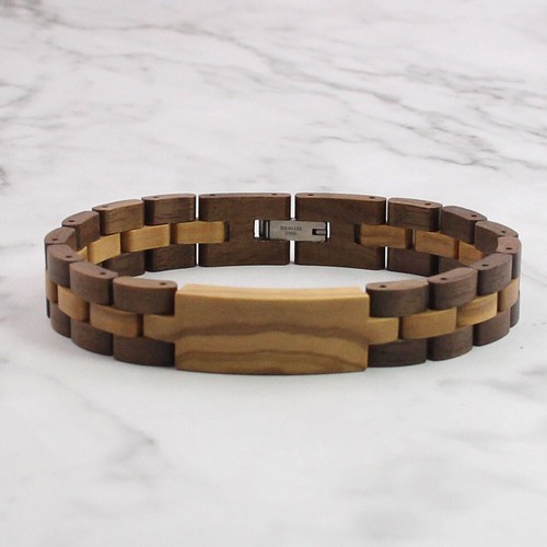 Bracciale legno fatto a - in,