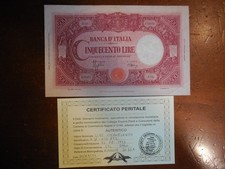 banconota 500 lire Barbetti