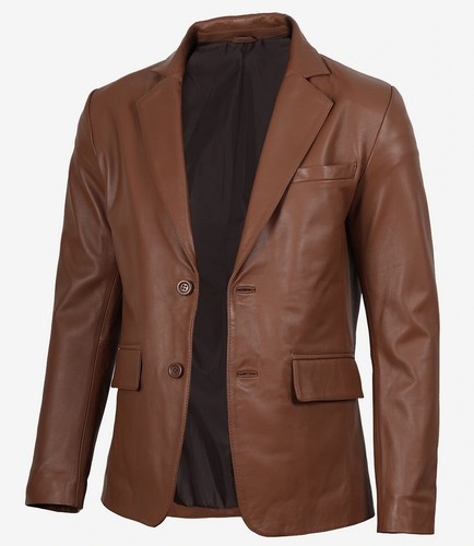 Giacca blazer uomo pelle