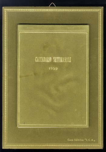 Calendario settimanale - calendario,