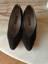 PANCALDI SCARPE DONNA DECOLTE' NERO ORIGINALI TAGLIA US 6,5 EU 37,5