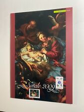 2009 Folder Filatelico Poste Natale Soggetto Laico e Religioso Lamina Argento