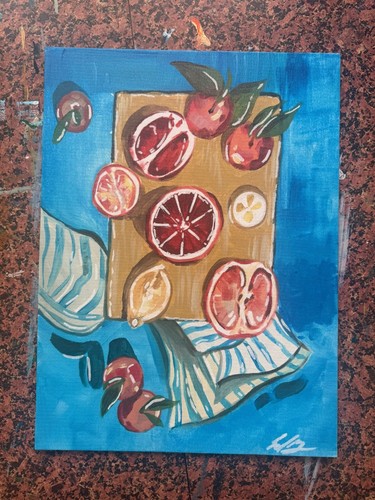 Frutta estate dipinto - frutta,