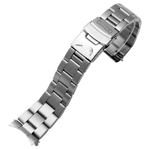 22mm stainless steel watch - stainless,