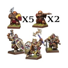 Mantic Fantasy Mini Set di bande da guerra nane 28 mm ottime condizioni+/nm