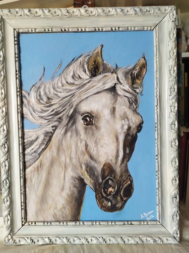 Quadro olio tavola - quadro,