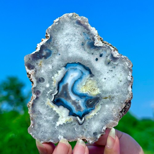 Fetta geode agata - fetta, pizzo
